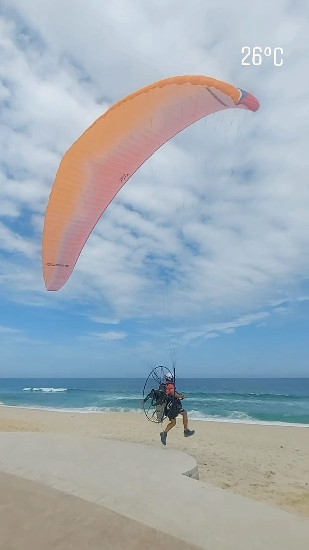 Decolagem paramotor /decolagem-paramotor