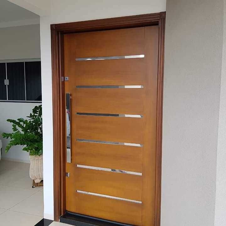 Porta com Madeira Jequitibá Rosa - 3