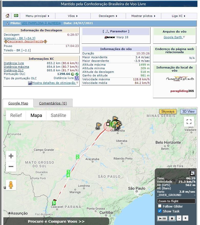 Recordes no Paramotor - 3