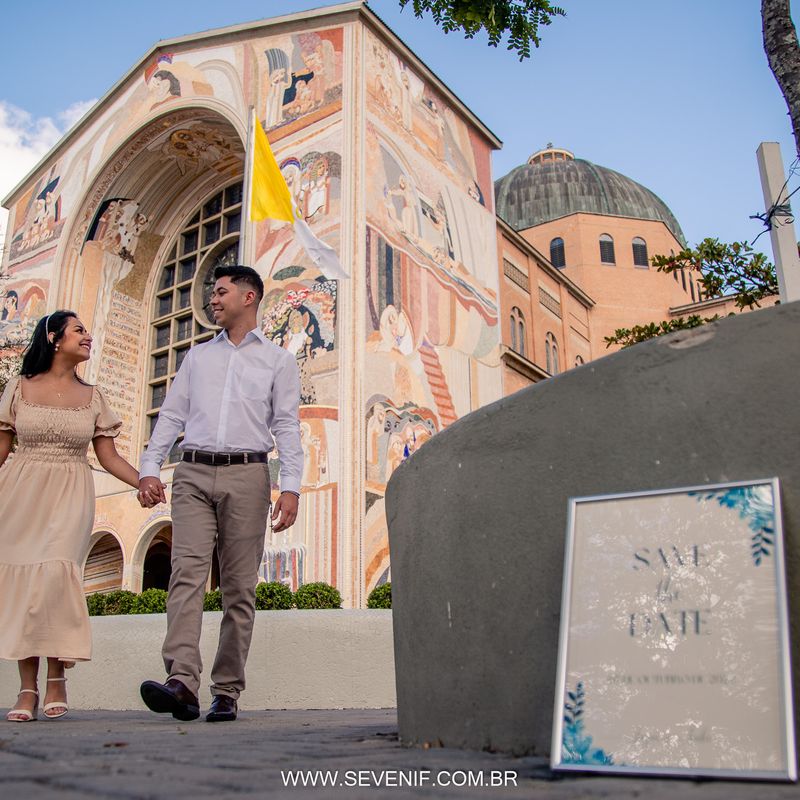 Ensaio Pré-Wedding no Santuário Nacional de Aparecida - Tayná e André - 2 - 1