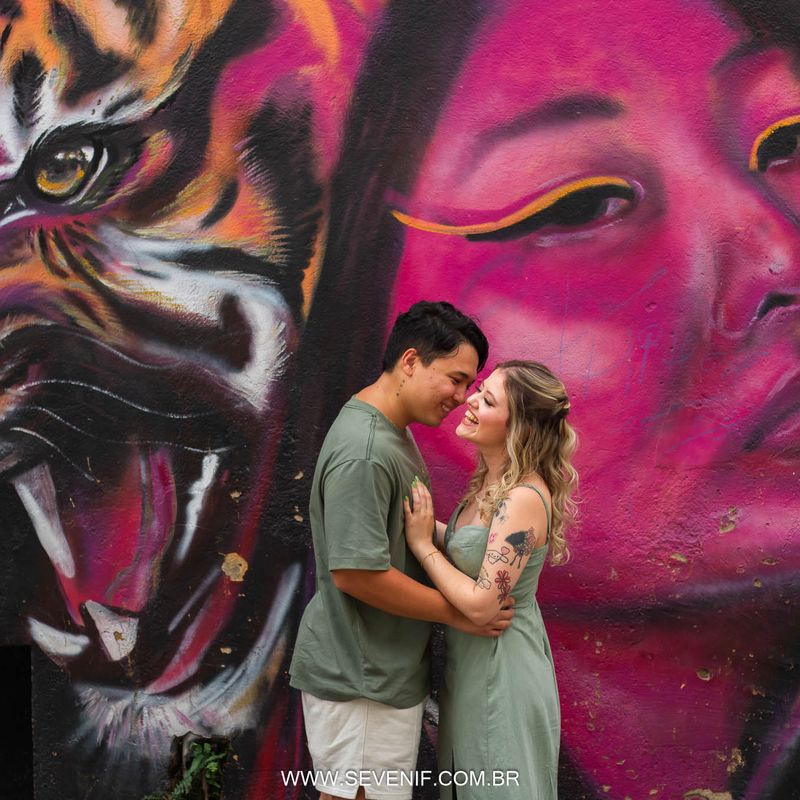 Ensaio Pré-Wedding em São Paulo: Julia e Yugo no Bairro da Liberdade - 2 - 1