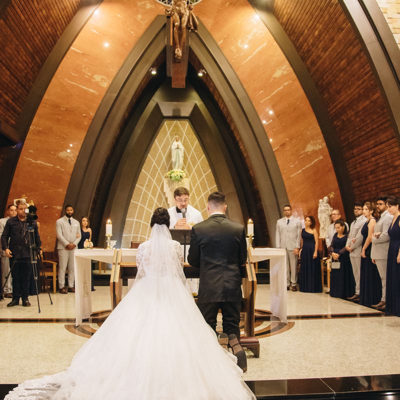 Casamento Tayná e André - Paróquia Nossa Senhora de Lourdes, Alphaville - SP - 2 - 1