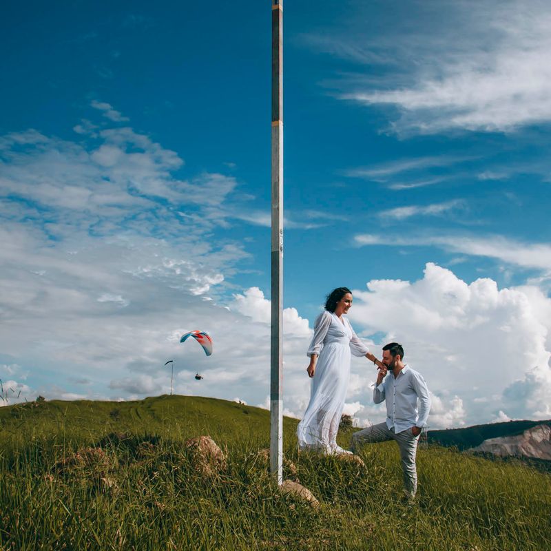 Ensaio Pré-Wedding de Andressa e Alexandre no alto do Morro do Capuava - 2 - 1