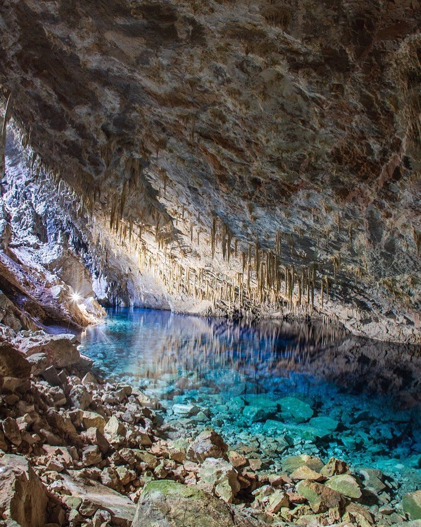 Fotos na Gruta do Lago Azul em Bonito - 1